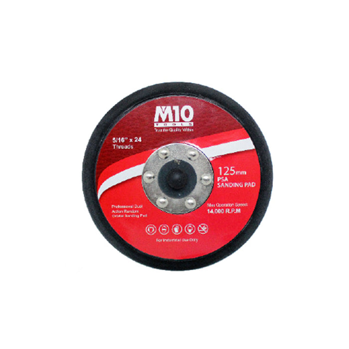M10 Rubber Backing Pad 5" (Sander - 5/16"x24)