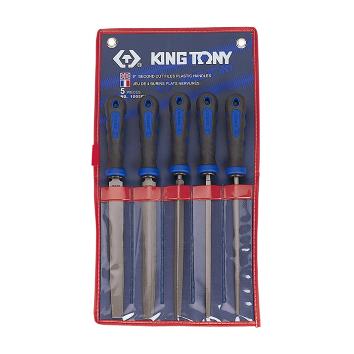 KING TONY 1005GQ Metal File Set 8" (5 Pieces)