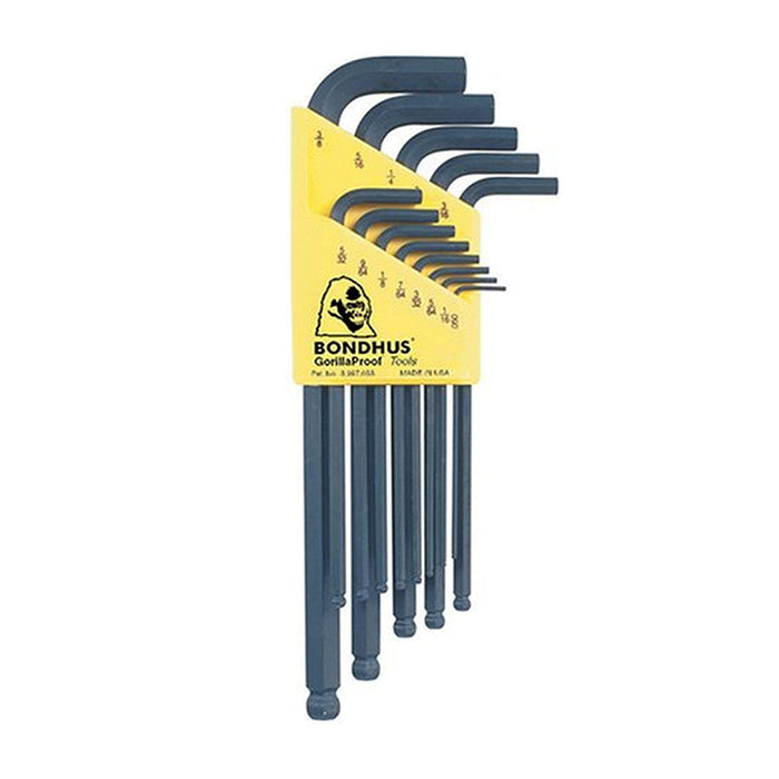 BONDHUS 10937 Ball End L-Wrenches (0.050-3/8") (13 Pieces)