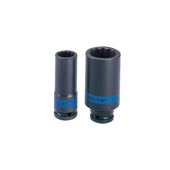 KINGTONY 1/2" Dr. 12 Point Impact Deep Socket