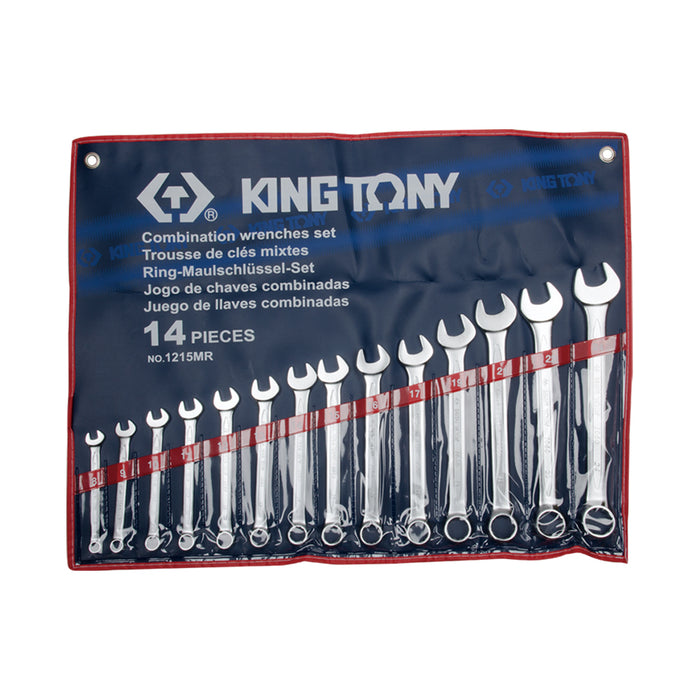 KING TONY 1215MR Combination Spanner Set (14 Pieces)