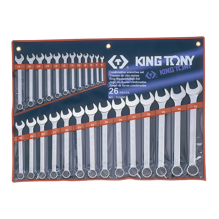 KING TONY 1226MR Combination Spanner Set 6-32MM (26 Pieces)