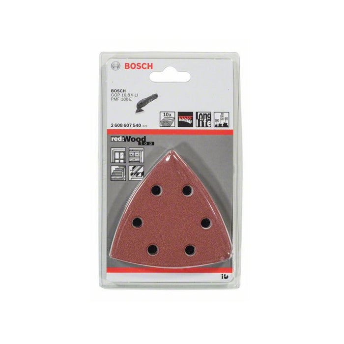 BOSCH 2608607540 Sanding Sheet (10 Pieces)