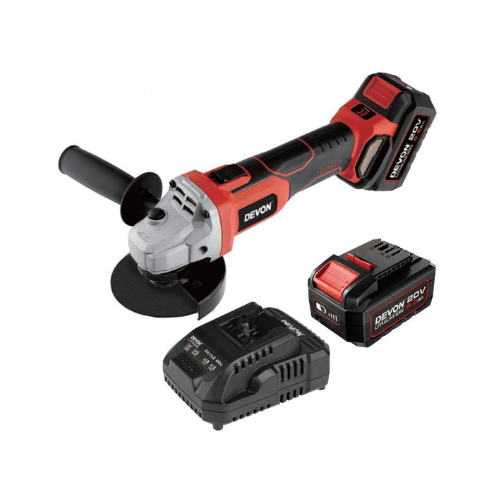 DEVON 2903 20V 4" Angle Grinder Kit (4.0AH)