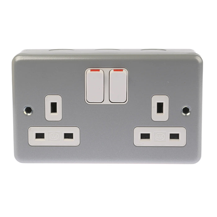 2 Gang Metal Socket Box