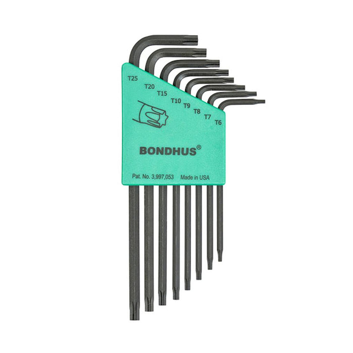 BONDHUS 31832 Torx Allen Key Set (T6-T25) (8 Pieces)
