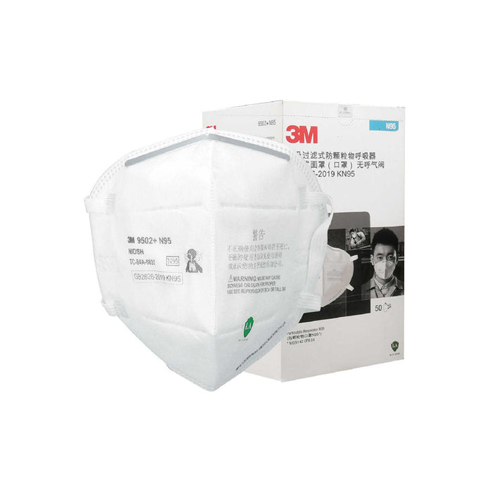 3M 9502+ N95 Particulate Respirator (50 Pieces)