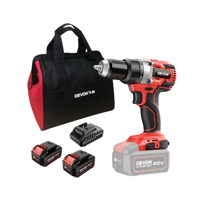 DEVON 5282-LI-20TS 20V Driver Drill Kit (4.0AH)