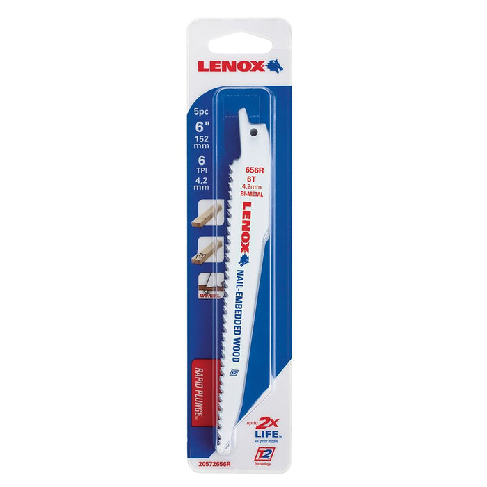LENOX 656R Sabre Saw Blade (5 Pieces)