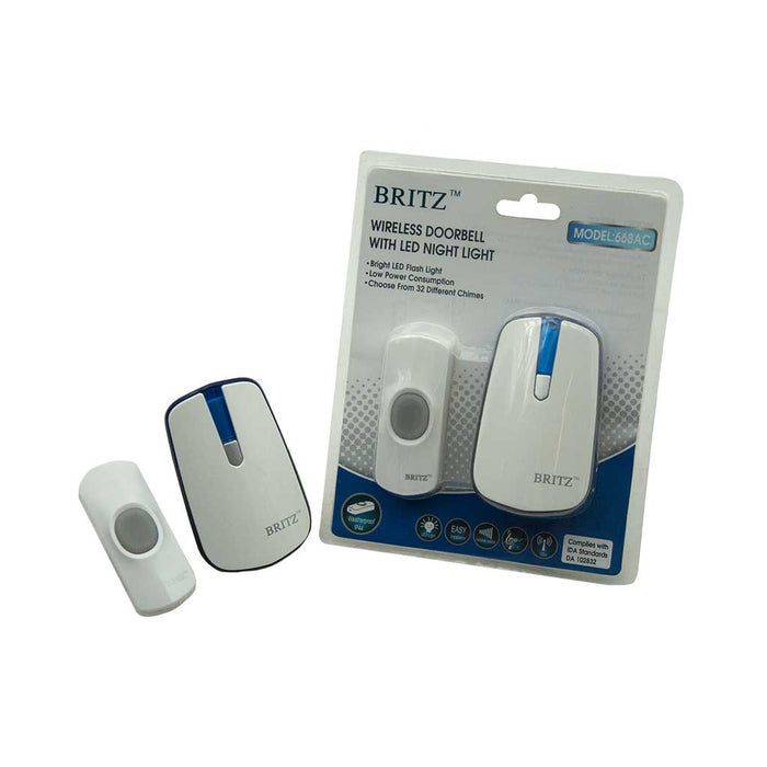 BRITZ 668AC Wireless Door Chime
