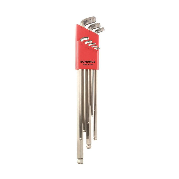 BONDHUS 77099 Stubby Double Ball End Allen Key Set (1.5-10MM) (9 Pieces)