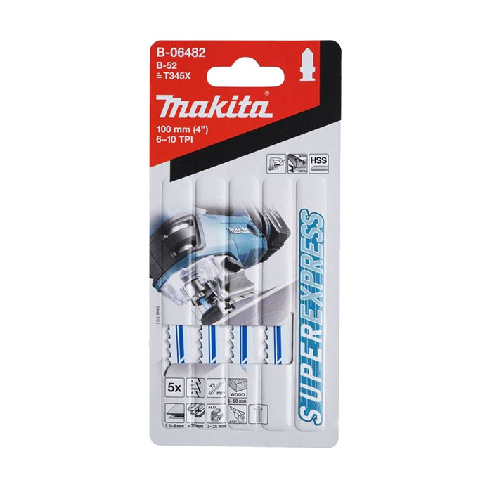 MAKITA B-06482 MULTI Jig Saw Blade B-52 (5 Pieces)