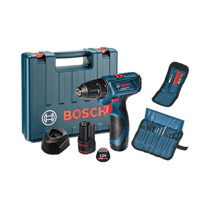 BOSCH GSR 120 LI Cordless Drill Kit (2.0AH)