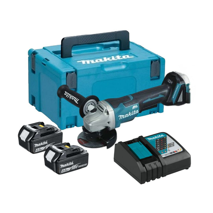 MAKITA DGA408RGE 18V Angle Grinder Kit 4" (6.0AH)