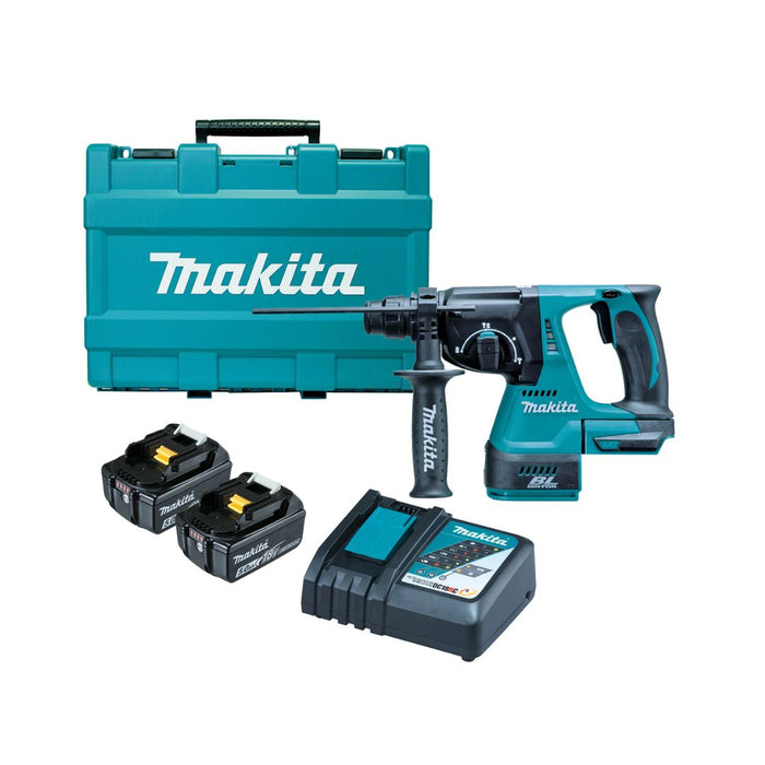 MAKITA DHR242RTE Rotary Hammer Kit (5.0AH)