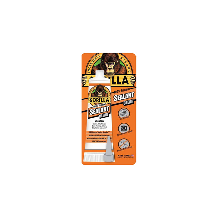 GORILLA 100% Silicone Sealant 10OZ (Clear)
