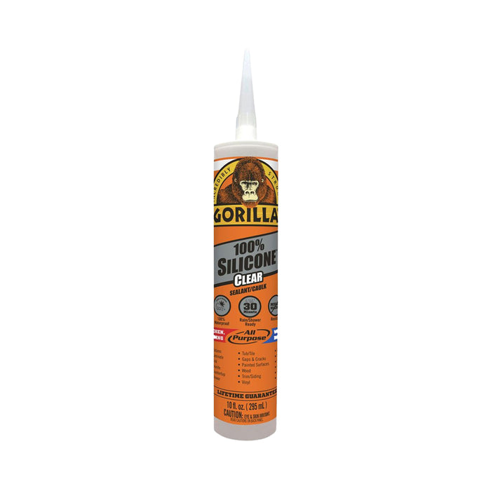 GORILLA 100% Silicone Sealant 10OZ (Clear)
