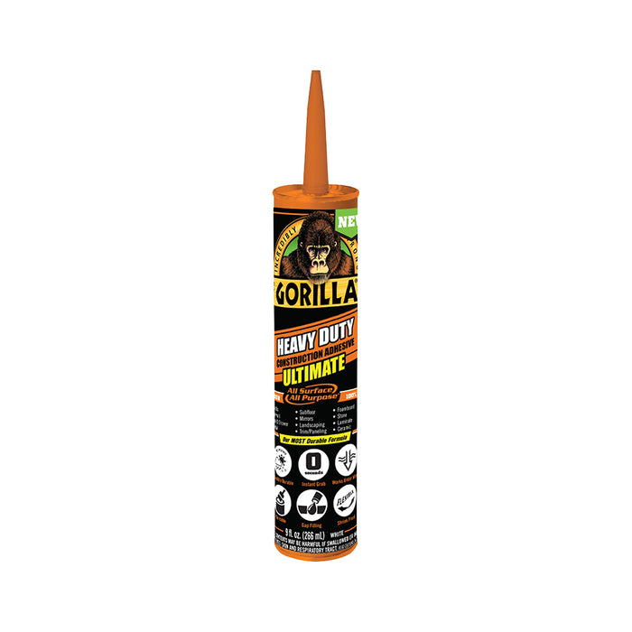 GORILLA Heavy Duty Construction Adhesive Ultimate (9OZ)