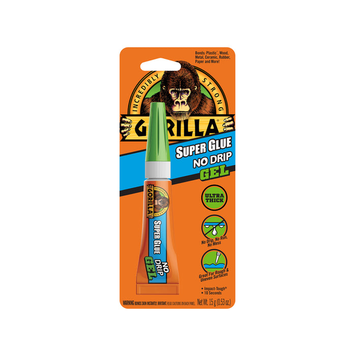 GORILLA 109804 Super Glue No Drip Gel (15G)