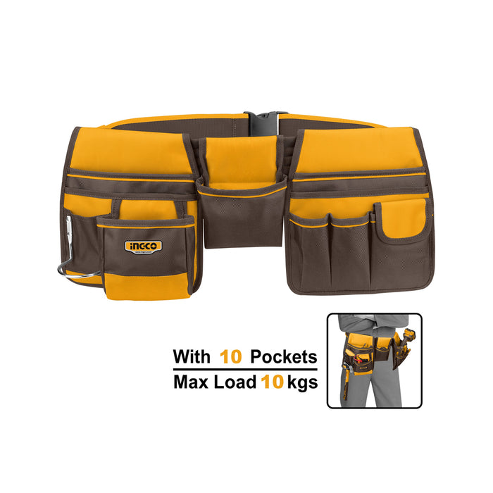 INGCO HTBP020328 10 Pockets Tool apron with Adj. Waist Belt