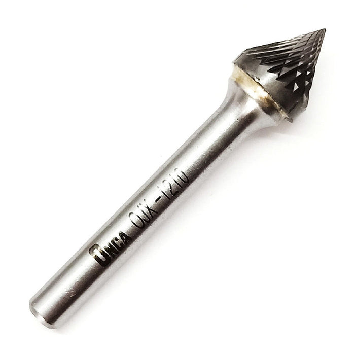 ONCA OJX Tungsten Carbide Rotary Burr 60° Cone Sharp Pointed