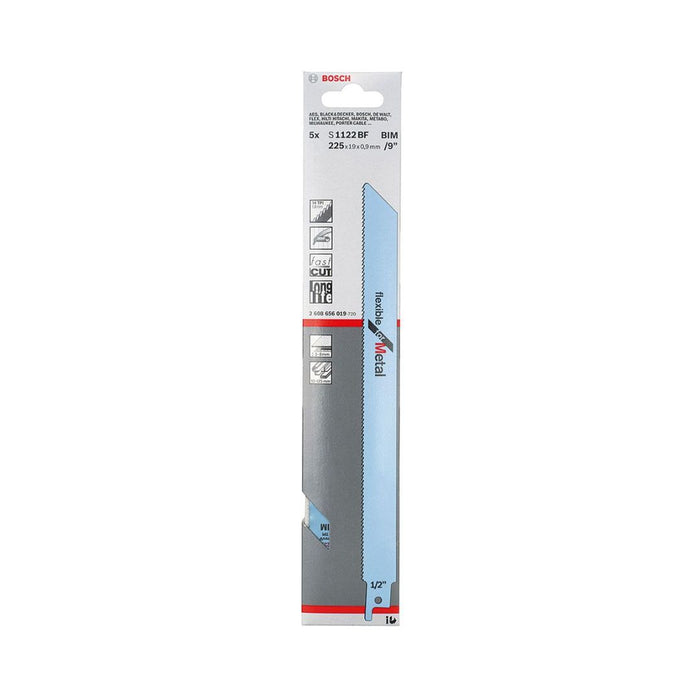 BOSCH S1122BF METAL Sabre Saw Blade (5 Pieces)