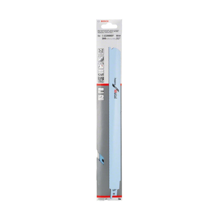 BOSCH S1126BEF METAL Sabre Saw Blades (5 Pieces)