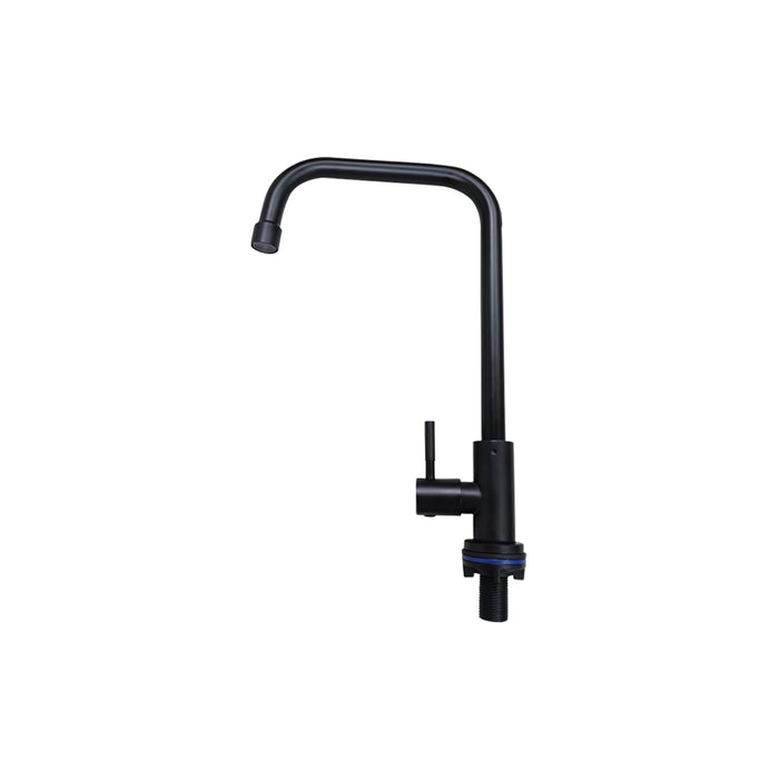 SHOWY 3918 Wand Lever Quarter Turn S/S "L" Sink Tap (Black)