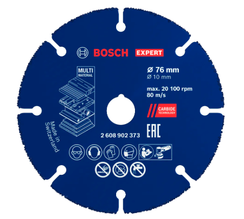 BOSCH Expert Multi Material Cutting Wheel RBE- 1ER 76X10MM