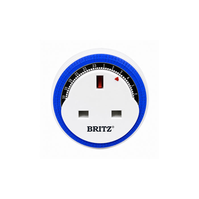 BRITZ BR-TM-01 24 Hour Plug-In Mechanical Timer