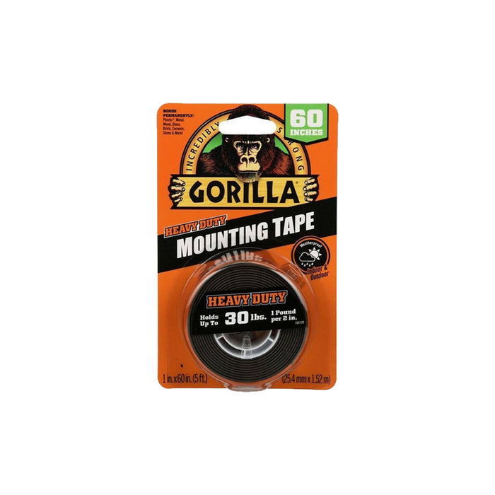 GORILLA 6055002 Black Heavy Duty Mounting Tape (30lbs)