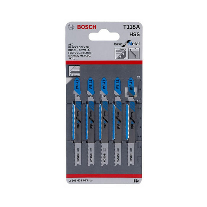 BOSCH T318A METAL Jigsaw Blade (5 Pieces)