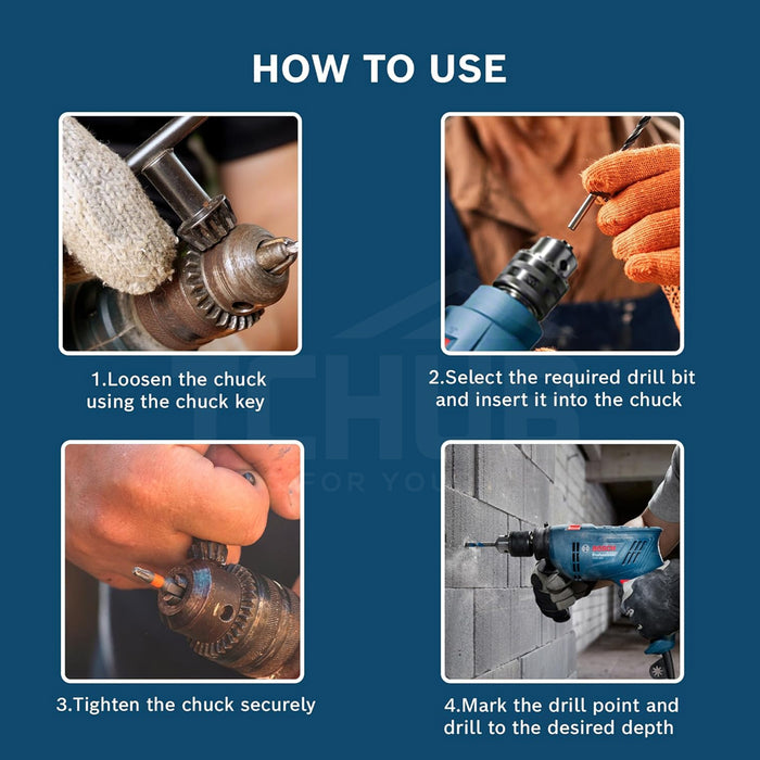 Bosch GSB 600 Impact Drill Kit 13MM (100 Pieces)