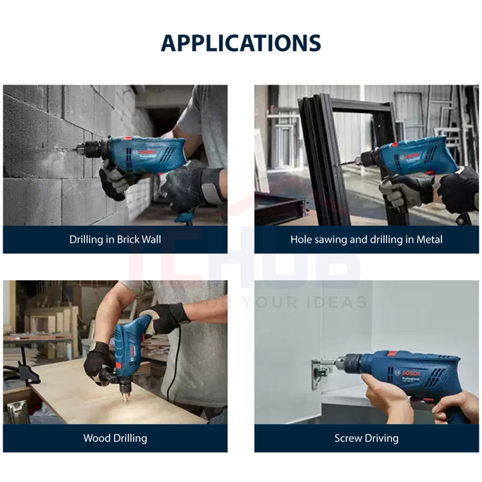 Bosch GSB 600 Impact Drill Kit 13MM (100 Pieces)
