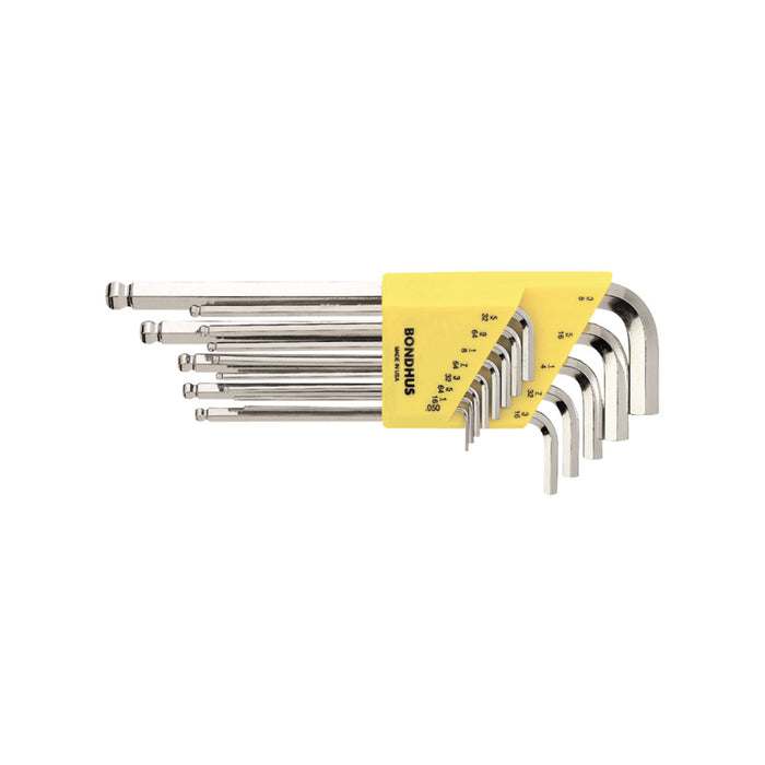 BONDHUS 17095 Ball End L-Wrenches (1.27-10MM) (15 Pieces)
