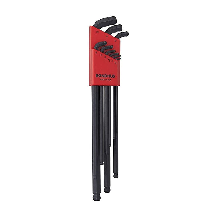 BONDHUS 67099 Stubby Double Ball End Allen Key Set (1.5-10MM) (9 Pieces)