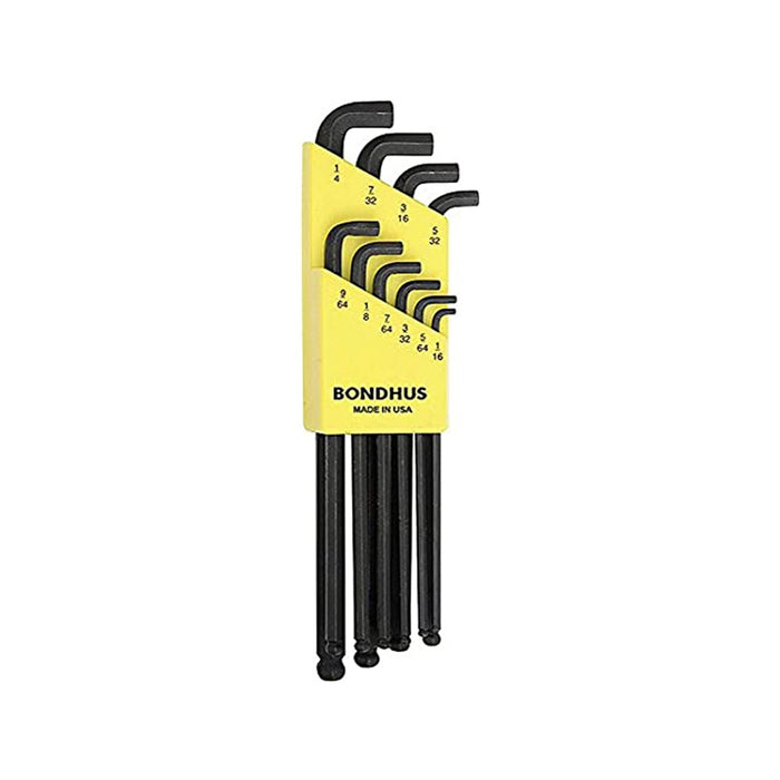 BONDHUS 16738 Stubby Allen Key Set (1/16"-1/4") (10 Pieces)
