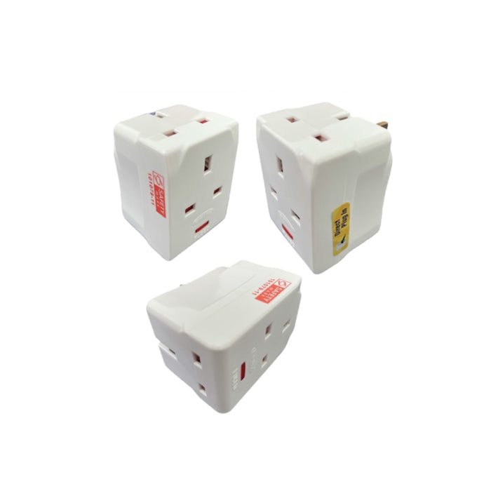 BRITZ BR-928L Neon Multi Plug Adapter (13A)