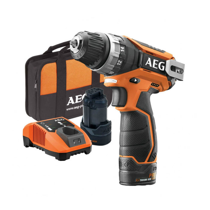 AEG BS12C2LI-202C 12V Driver Drill Kit