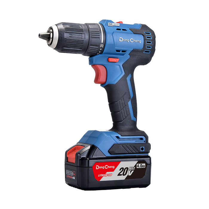DONG CHENG 20V Cordless Brushless Hammer Drill 13MM (4.0AH)
