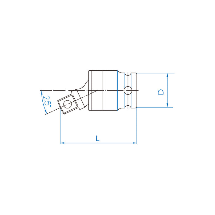KING TONY 3796P Driver Universal Joint With Ball (3/8")