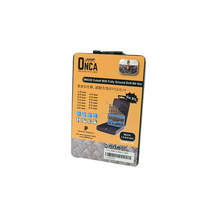 ONCA CDSM-13M Cobalt M35 Drill Bit Set