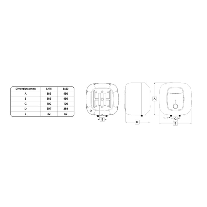 CHAMPS SA15 Storage Water Heater (15L)