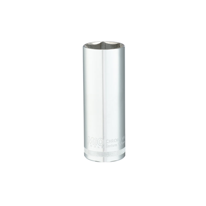 M10 1/2" Dr. 6PT Deep Socket (Metric Size)
