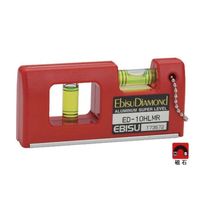 EBISU ED10HLMR Diamond Magnet Spirit Level (4")