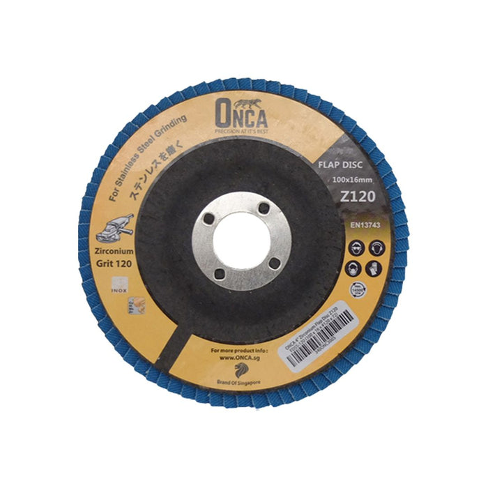 ONCA FDSS Zirconium Flap Disc For Stainless Steel Grinding (Blue)