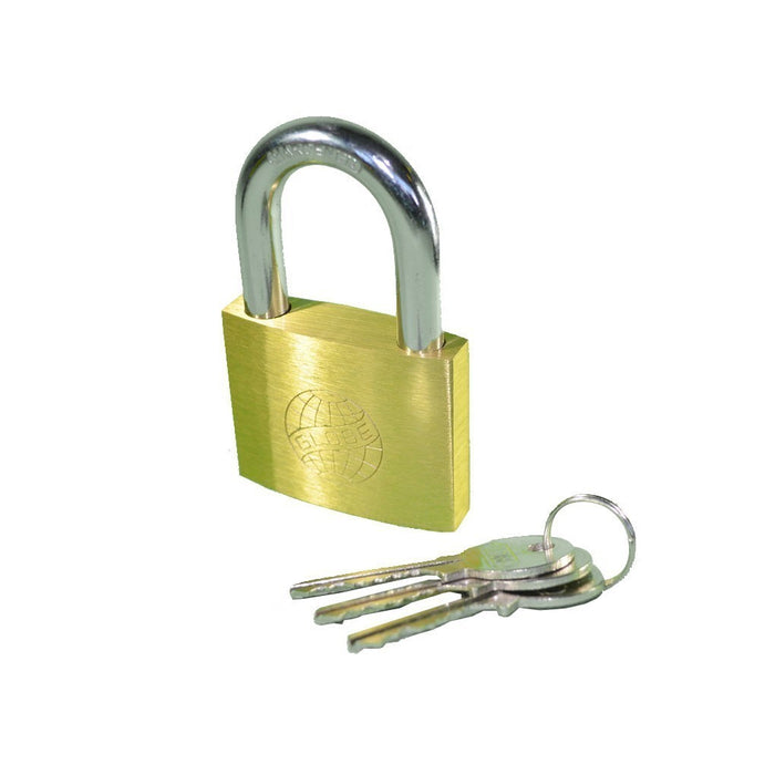 GLOBE Brass Padlock (Key)