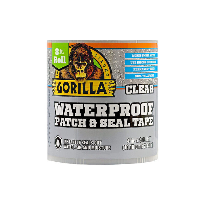 GORILLA Waterproof Patch & Seal Tape Clear (4"X8FT)