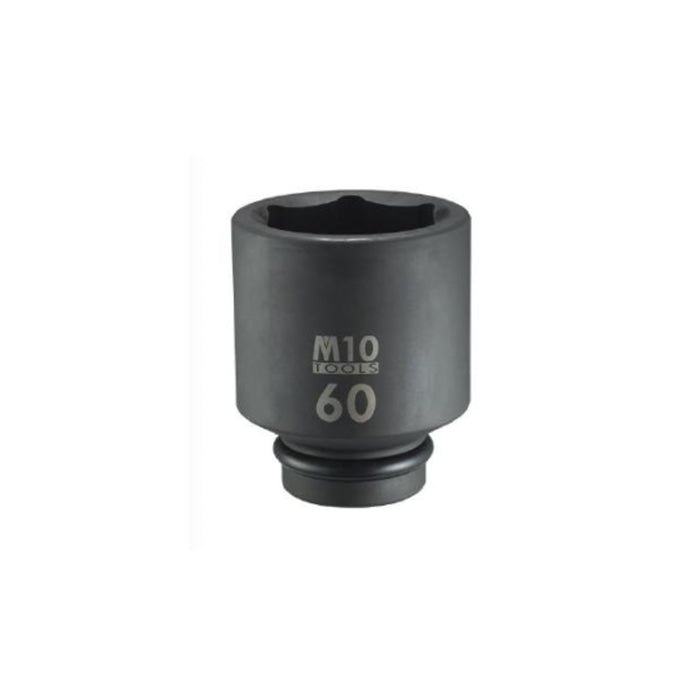M10 1" Dr. 6PT Impact Deep Socket (Metric Size)