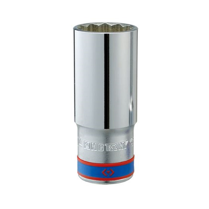 KING TONY 1/2" Drive 12PT Deep Socket (8-19MM)